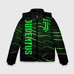 Куртка зимняя для мальчика Juventus 2 green logo, цвет: 3D-светло-серый