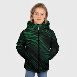 Куртка зимняя для мальчика Dark green texture, цвет: 3D-светло-серый — фото 2