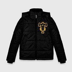 Зимняя куртка для мальчика Чёрный клевер - форма быка