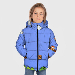 Куртка зимняя для мальчика Первый уровень Марио, цвет: 3D-светло-серый — фото 2