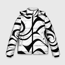 Зимняя куртка для мальчика Анималистическая абстракция зебры