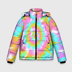 Зимняя куртка для мальчика Tie-Dye кислотный в стиле барби