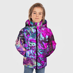 Куртка зимняя для мальчика Жидкое буйство красок, цвет: 3D-красный — фото 2