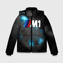 Куртка зимняя для мальчика Bmw night city, цвет: 3D-черный