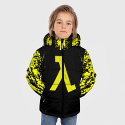 Куртка зимняя для мальчика Half life game yellow color, цвет: 3D-красный — фото 2