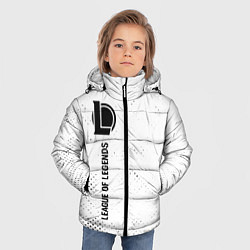 Куртка зимняя для мальчика League of Legends glitch на светлом фоне: по-верти, цвет: 3D-черный — фото 2