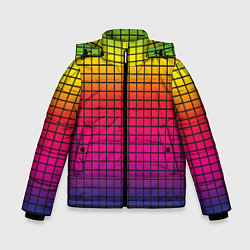 Куртка зимняя для мальчика Палитра rgb, цвет: 3D-черный