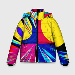 Зимняя куртка для мальчика Pop art composition - neural network