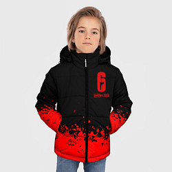 Куртка зимняя для мальчика Rainbow Six красные краски, цвет: 3D-черный — фото 2