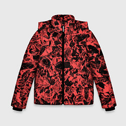 Зимняя куртка для мальчика Каменная текстура коралловый