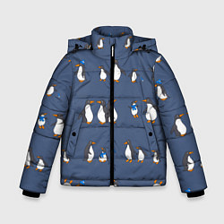 Зимняя куртка для мальчика Забавное семейство пингвинов