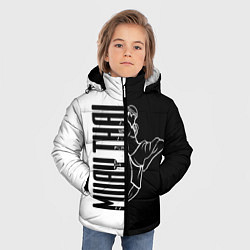 Куртка зимняя для мальчика Muay-Thai, цвет: 3D-черный — фото 2