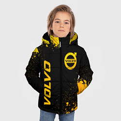 Куртка зимняя для мальчика Volvo - gold gradient вертикально, цвет: 3D-черный — фото 2