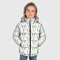 Куртка зимняя для мальчика Зимний горнолыжный курорт, цвет: 3D-красный — фото 2