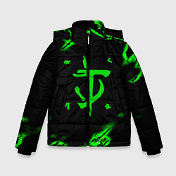 Куртка зимняя для мальчика Doom symbol game, цвет: 3D-черный