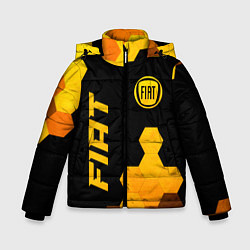Куртка зимняя для мальчика Fiat - gold gradient вертикально, цвет: 3D-черный