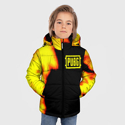 Куртка зимняя для мальчика PlayerUnknowns Battlegrounds fire, цвет: 3D-красный — фото 2