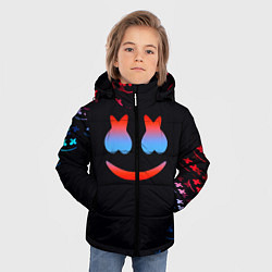Куртка зимняя для мальчика Маршмеллоу неон, цвет: 3D-светло-серый — фото 2