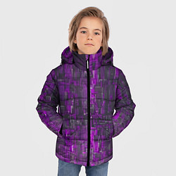 Куртка зимняя для мальчика Фиолетовый металл модерн, цвет: 3D-черный — фото 2