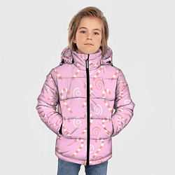 Куртка зимняя для мальчика Новогодний леденец-трость, цвет: 3D-черный — фото 2