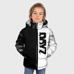 Куртка зимняя для мальчика Dayz черно белый ужас, цвет: 3D-светло-серый — фото 2