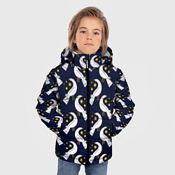 Куртка зимняя для мальчика Ночная птица, цвет: 3D-черный — фото 2