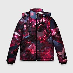 Зимняя куртка для мальчика Плиты в стиле абстракционизм