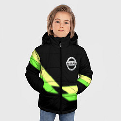 Куртка зимняя для мальчика Nissan logo brend auto, цвет: 3D-светло-серый — фото 2