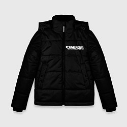 Куртка зимняя для мальчика Самурай - Киберпанк 2077, цвет: 3D-черный
