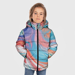 Куртка зимняя для мальчика Цветной вихрь, цвет: 3D-красный — фото 2