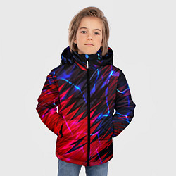 Куртка зимняя для мальчика Вибро волны, цвет: 3D-черный — фото 2