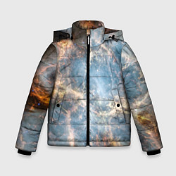 Куртка зимняя для мальчика Крабовидная туманность, цвет: 3D-светло-серый