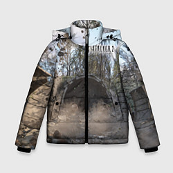 Куртка зимняя для мальчика STALKER 2 тоннель, цвет: 3D-светло-серый
