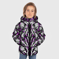 Куртка зимняя для мальчика Фиолетовая кибернетическая броня, цвет: 3D-красный — фото 2