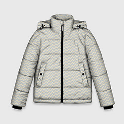 Куртка зимняя для мальчика Текстура переплетения твил, цвет: 3D-черный