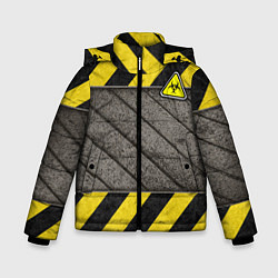 Куртка зимняя для мальчика Сталь и биологическая опасность, цвет: 3D-светло-серый