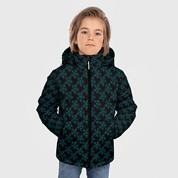 Куртка зимняя для мальчика Паттерн снежинки чёрный, цвет: 3D-черный — фото 2