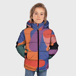 Куртка зимняя для мальчика Цветные кляксы, цвет: 3D-светло-серый — фото 2
