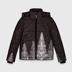 Зимняя куртка для мальчика Олени в лесу