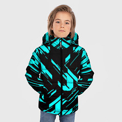 Куртка зимняя для мальчика Айзек стиль неоновый броня, цвет: 3D-светло-серый — фото 2