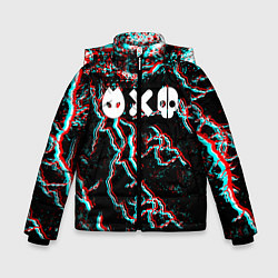 Куртка зимняя для мальчика Love death & robots strom, цвет: 3D-черный