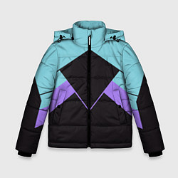 Куртка зимняя для мальчика Ретро олимпийка, цвет: 3D-светло-серый