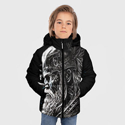 Куртка зимняя для мальчика Лидер викингов, цвет: 3D-черный — фото 2