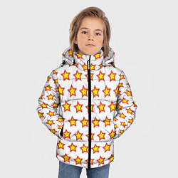 Куртка зимняя для мальчика Звезды защитника, цвет: 3D-светло-серый — фото 2