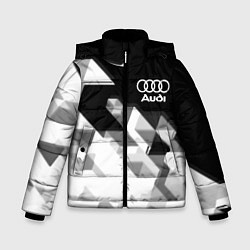 Куртка зимняя для мальчика AUDI geometry sport, цвет: 3D-черный