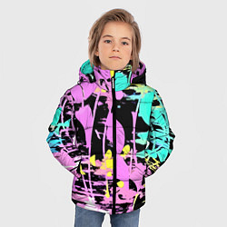 Куртка зимняя для мальчика Color expressive abstraction, цвет: 3D-красный — фото 2