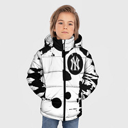 Куртка зимняя для мальчика New York yankees - baseball team pattern, цвет: 3D-черный — фото 2