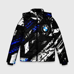 Зимняя куртка для мальчика BMW stripes color auto sport