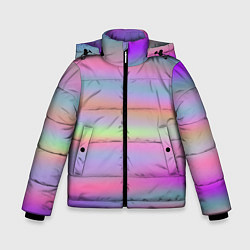 Зимняя куртка для мальчика Голографические неоновые полосы