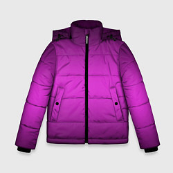 Куртка зимняя для мальчика Сливовый градиент, цвет: 3D-светло-серый